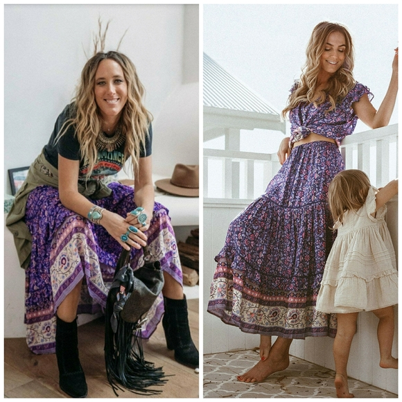 Bravehearts Dahlia Maxi Skirt Purple Haze Spell L - Picture 3 of 8